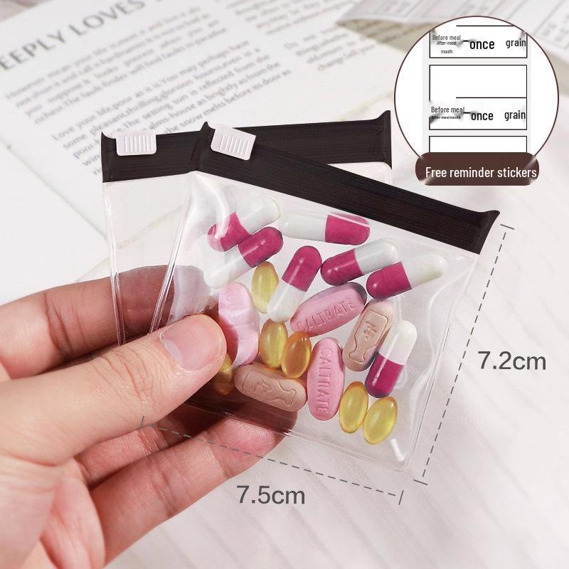 Compact Travel Pill Organizer Pouch for Medication