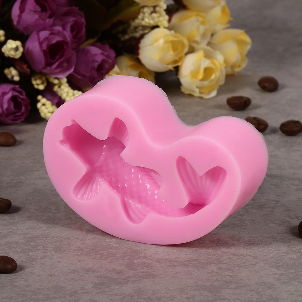 3D Fish Shape Silicone Fondant Mold Cake Decorating Tool Chocolate Sugarcraft Chocolate Mould