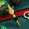 Tappo di sughero per vino con sigillo in lega di alluminio, ornamento natalizio, per bar casalingo e come regalo