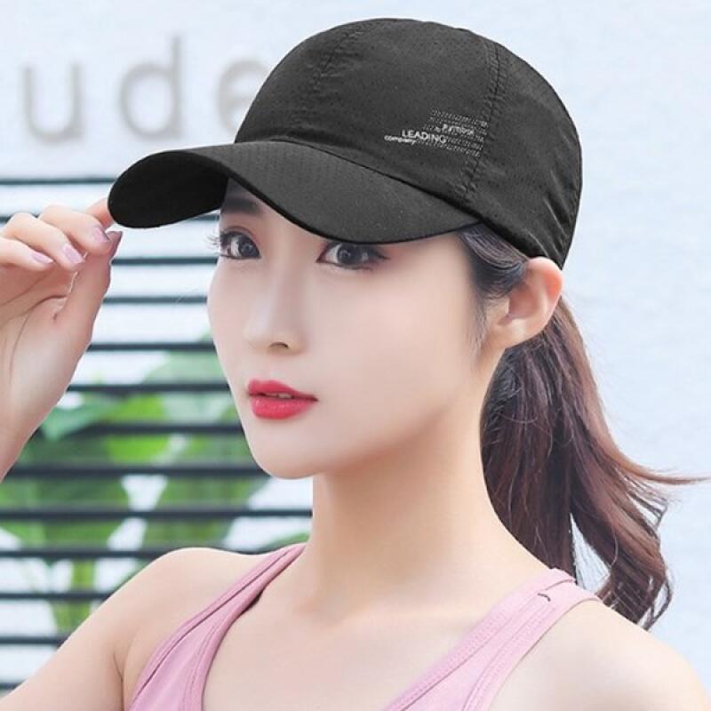 Simple mesh ball cap for summer, unisex baseball cap Charcoal