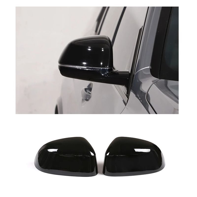 For BMW X5 F15 G05 2014- Rearview Mirror Cap Cover Exterior Side Rearview Mirror Cap Trim Parts - Black