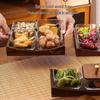 Luxury Glass Walnut Fruit & Snack Plate with Candy Compartments for Living Room Coffee Table