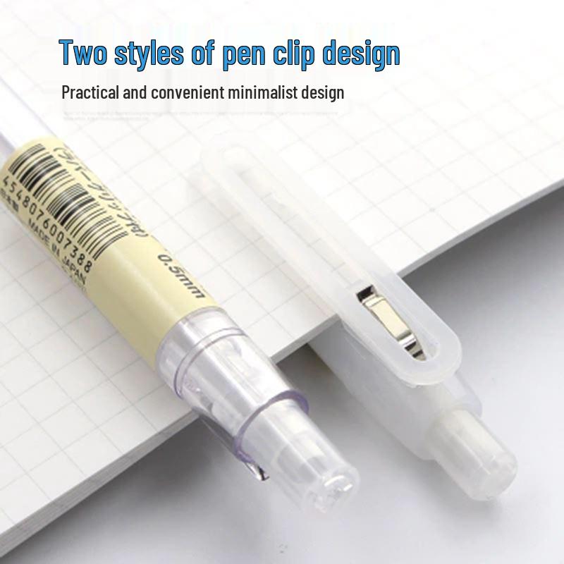 MUJI Klassischer transparenter mechanischer Bleistift 0,5 MM - Unzerbrechlicher runder Schaft