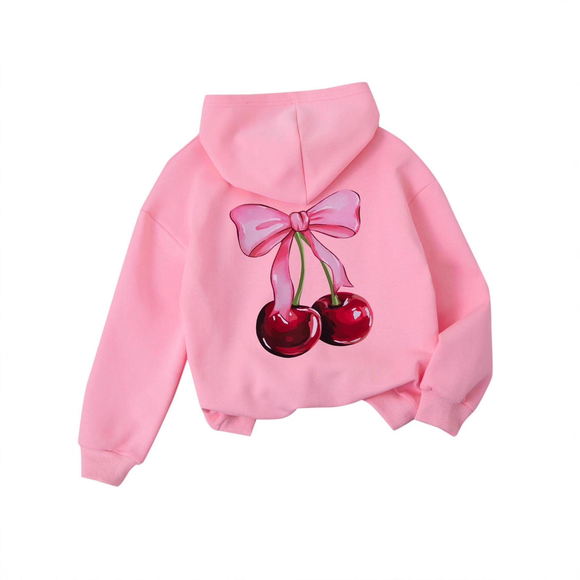 

Детская толстовка с капюшоном с длинными рукавами и мультяшным принтом 2025 года для осени/зимы 150