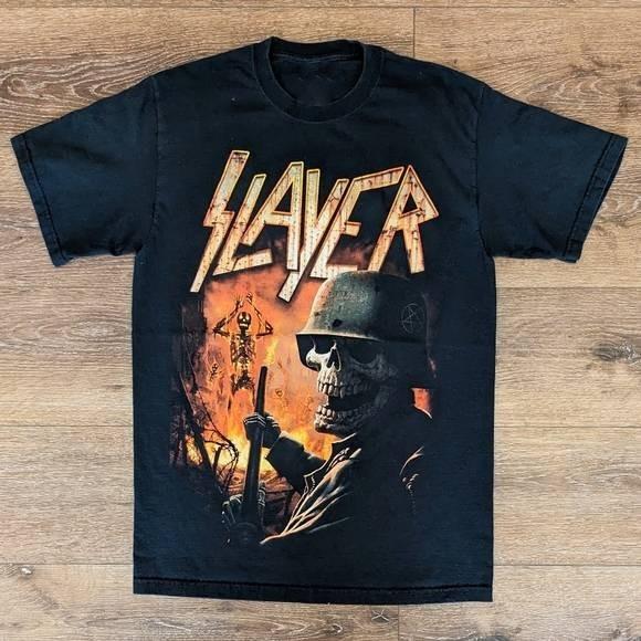 

Футболка с графическим принтом Slayer South of Heaven, футболка в стиле хэви-метал рок-группы, винтажная унисекс футболка M