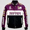 F1 Racing Jacket Vintage Style Embroidered Motorbike Pilot Coat All Season