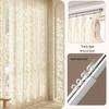 French Retro Lace Jacquard Blackout Curtains with Butterfly Design - Sheer White Style for Living Room & Bedroom