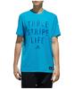 Adidas 5T Typo T 3ST Baseball FTI97 Shock Cyan S19 Size To Japanese Size Men's Shirt, (DU9576), J/S (equivalent S)