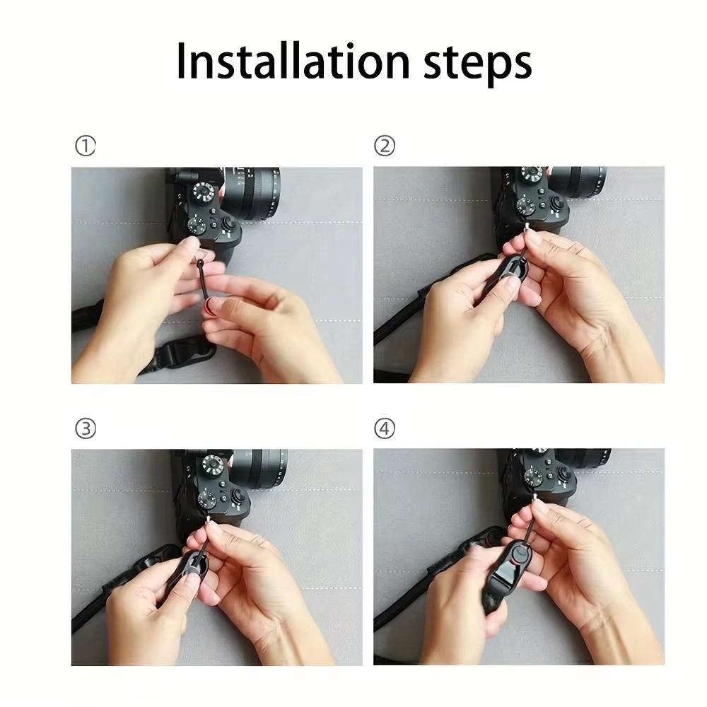 Comfortable Quick-Release Strap Adjustable Length Camera Shoulder Sling  Outdoor Shooting