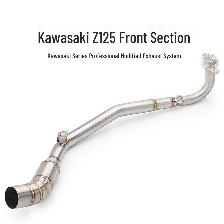 Tuyau d'échappement avant en acier inoxydable pour moto Z125 pour NINJA Z125