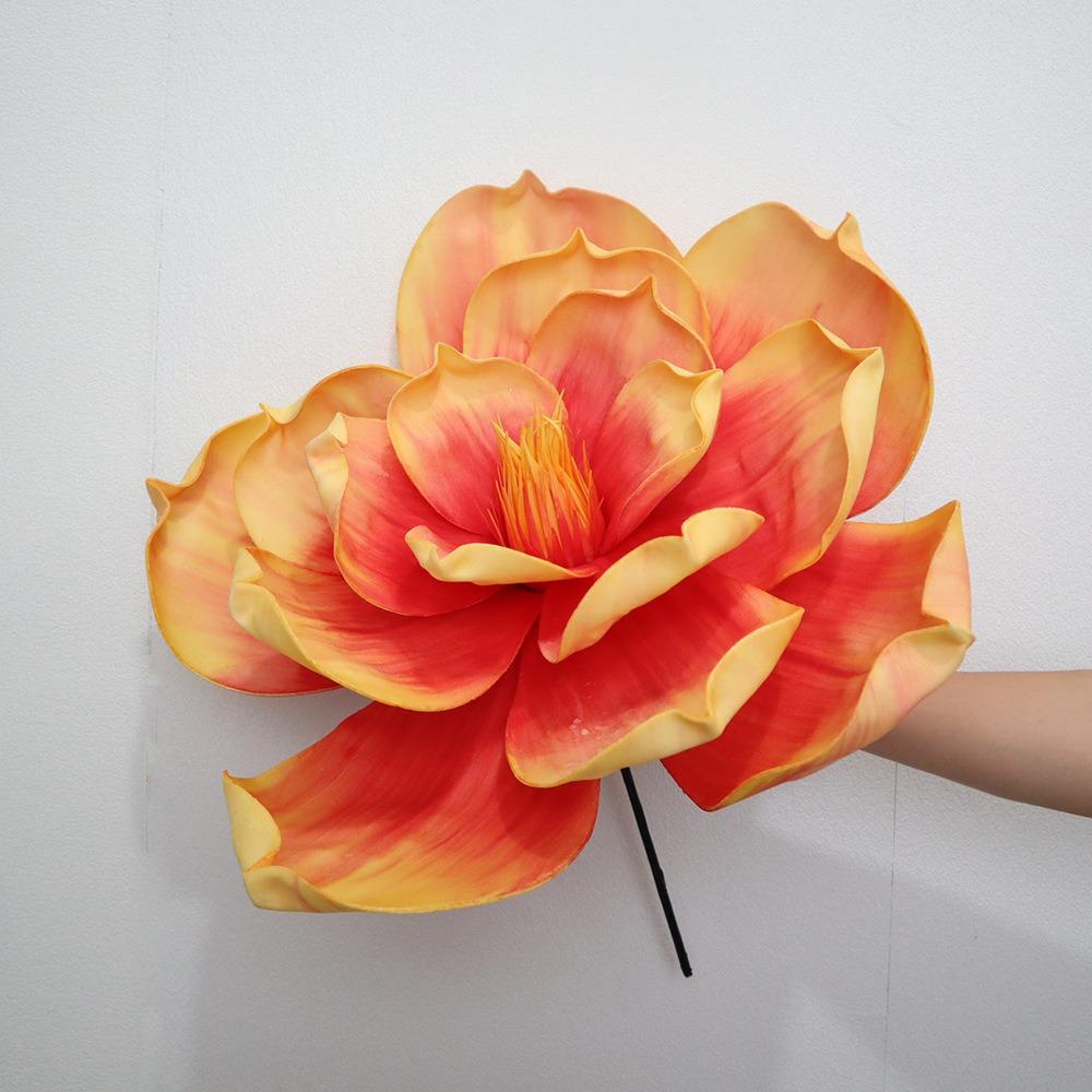 NEW 3D Simulated Magnolia Flower Large-scale Colorful Simulated Flower Shopping Mall Scenery 30/50CM Fake Magnolia Festival