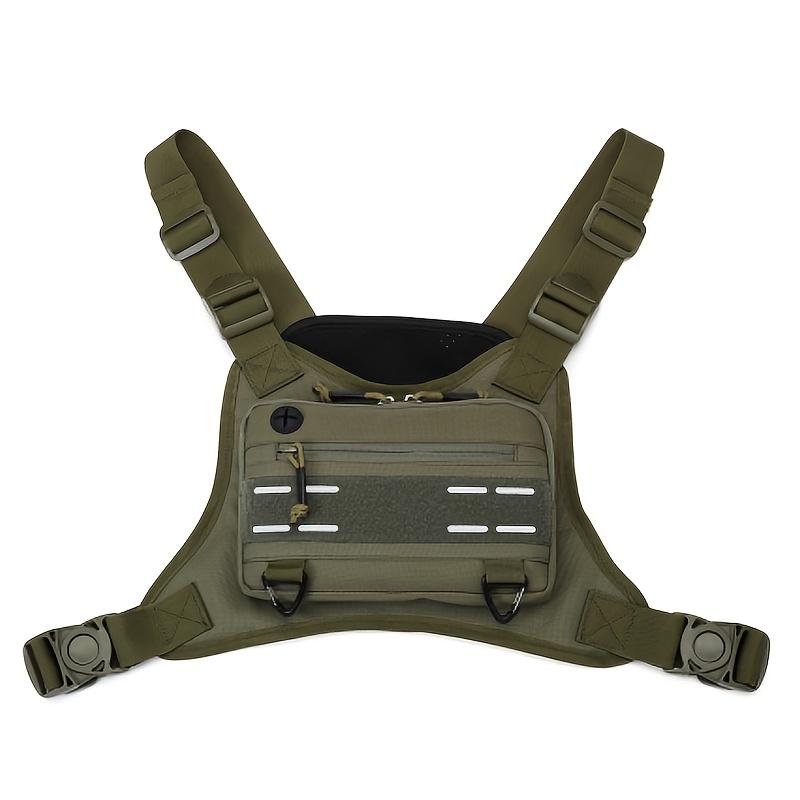 Tactical Vest Chest Bag Camping Backpack CS Rig Airsoft Pouch Holster Molle Men Shoulder Hunting Fishing Cycling Runnin Pouch