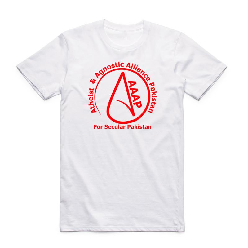 2026 Sommer Herren Damen Print Atheistisches Symbol Design T-Shirt Kurzarm Rundhals Religion Wissenschaft Atheismus T-Shirt