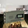Portable DAB FM Radio with Flashlight BT Speaker Hand Crank Radio Emergency Weather Radio for Outdoor Camping Emergency