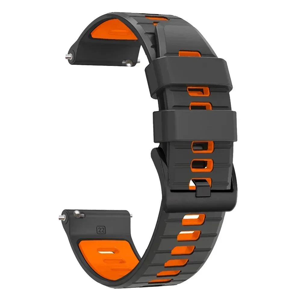 22mm Band For Xiaomi Watch Color 2 Silicone Strap Mi Watch S4/S3/S2(46mm 42mm)/S1 Active Sports Bracelet Replacement Wristbands
