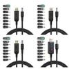 8 Adapter USB To DC5.5mm 5V/9V/12V Boost Chargers Cable for Routers Modem Camera LED Light Sound Devices