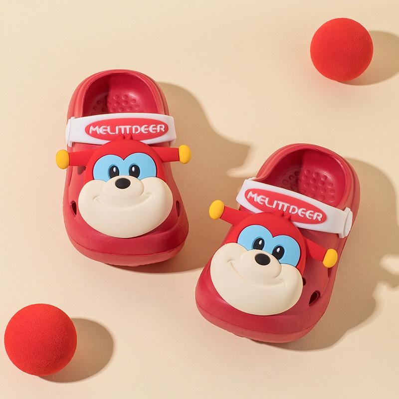 Boy Cartoon Cute Shoes, Girl Soft-soled Slippers 130 красный