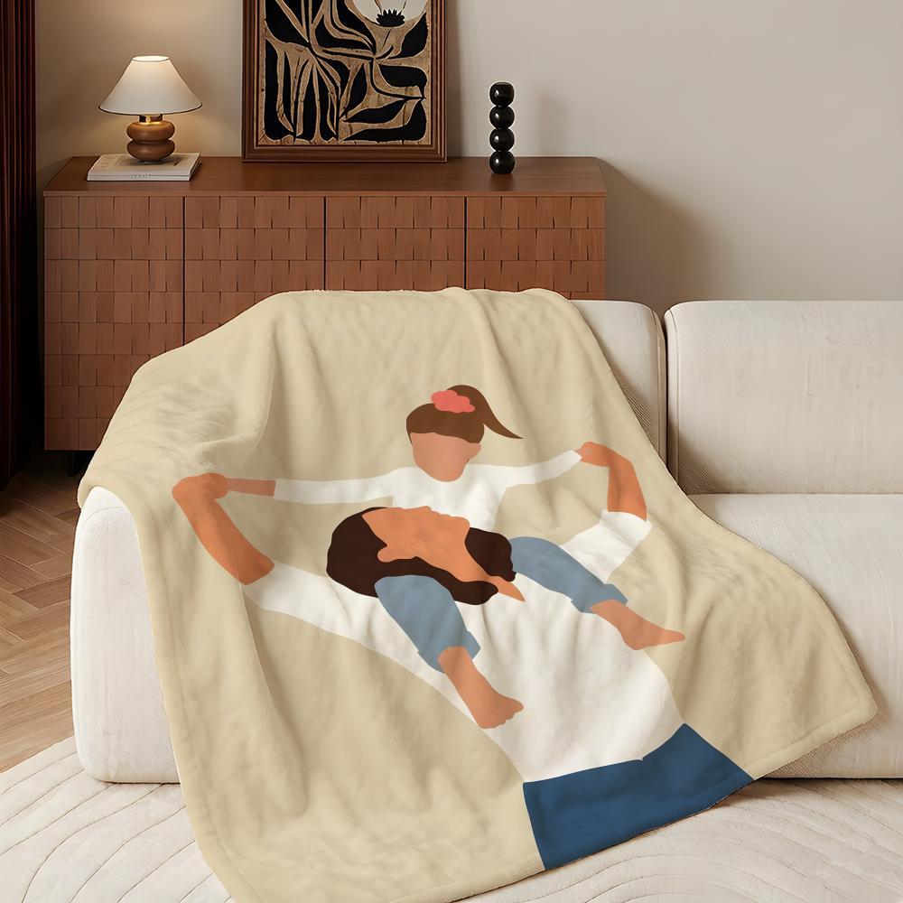Artist p-pennika Throw Flannel Throw Blanket, Lightweight Cozy, Durable Washable cute Cool