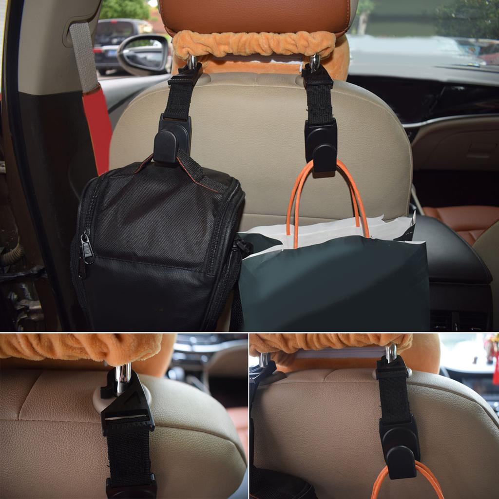 Upgrades Car Backseat Hook Organizer Space Saving Solution Universal Car Seat Back Hook for Shopping Bags & Backpacks