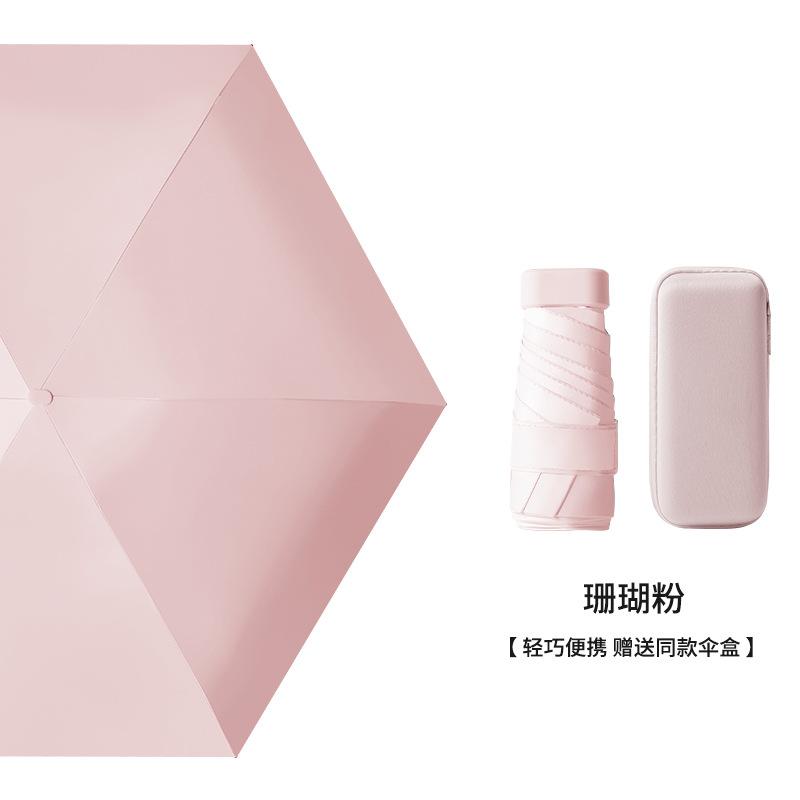 

Мини-зонт от солнца, маленький карманный зонт от дождя, складной зонт с защитой от ультрафиолета, солнцезащитный козырек, карманный зонт в капсуле