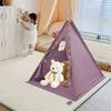 Kids Tent Fits 1-3 Kids Aged 1-12 with Star Light and Mat Foldable Design Easy Setup Stable Structure Spacious Interior