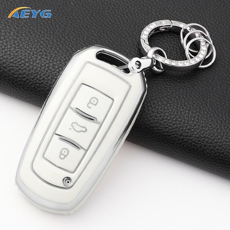 Tpu Car Key Case Cover For Geely Emgrand 7 Gx3 Atlas Gs Nl3 Gili Emgrand 7 Ex7 Gt Gc9 Protected Shell Fob Accessories