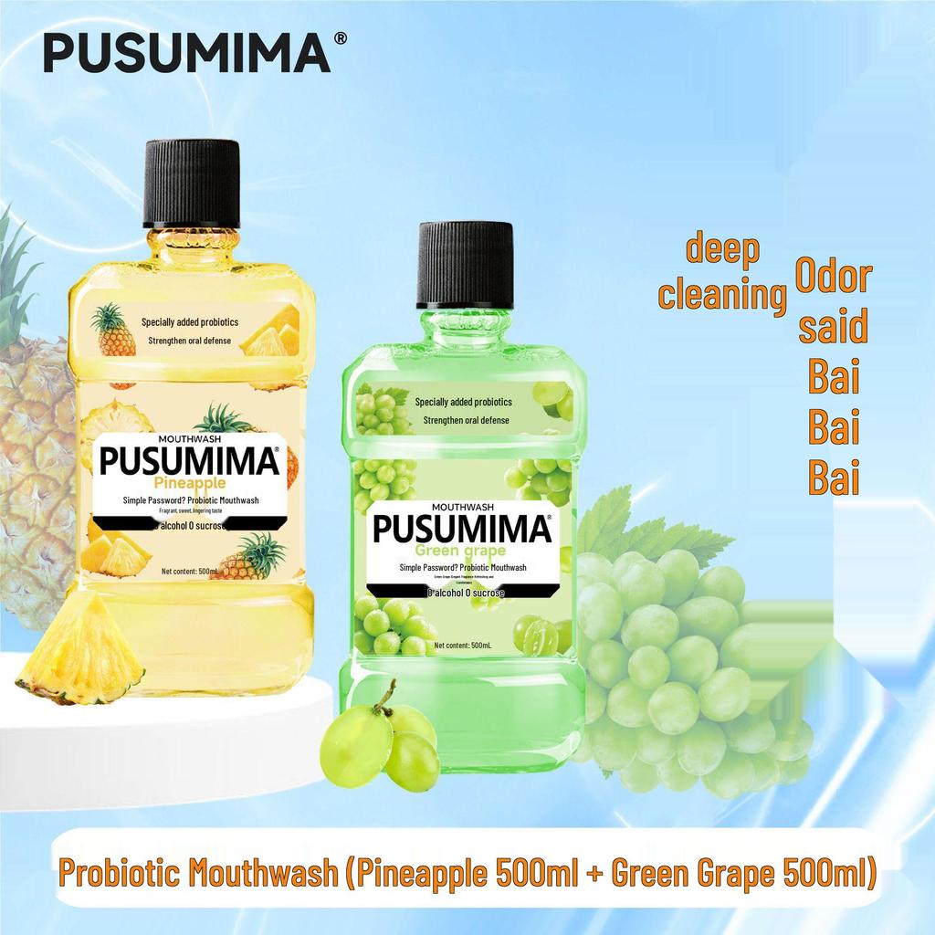 Minty Probiotic Antibacterial Mouthwash: Fresh Breath, Long-Lasting, Sugar-Free, Portable.