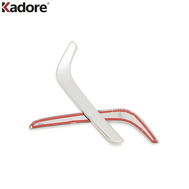 For Honda CRV CR-V 2017 2018  Chrome Car Front Fog Light Lamp Eyebrow Cover Trim Head Foglight Eyelid Trims Accessories