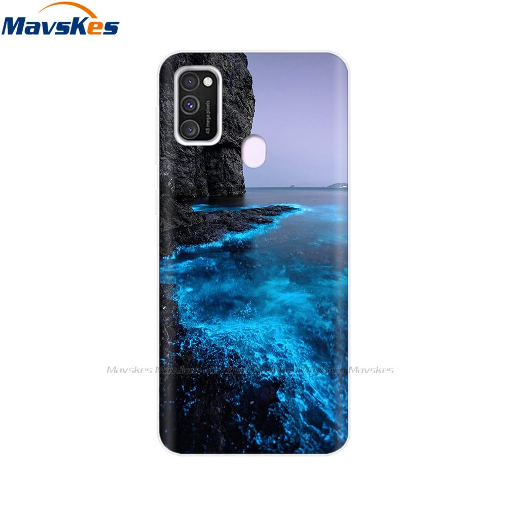 For Samsung Galaxy M21 Case Back Cover Soft Silicone TPU Phone Case For Samsung Galaxy M20 M21 M30 M30s M31 Case Cover Bumper