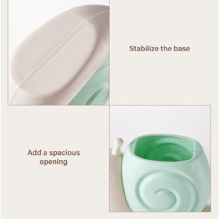 Playful Desktop Pen Storage Snail Design Plastic Multifunction Organizer Study Office Essential With easy to clean Top