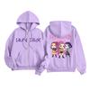 Kids Fashion Women's Lightweight Long Sleeve Zipper Hoodie Printed Hoodie With Pockets