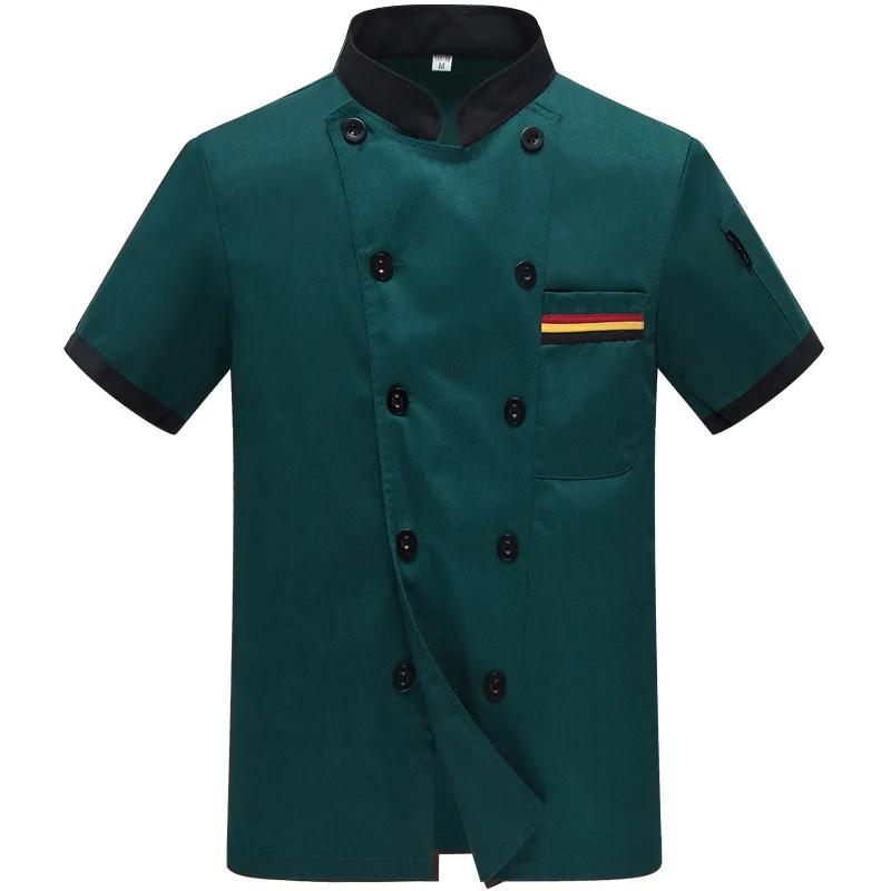 Men and Women Chef Uniforms Long-sleeved Kitchen Breathable Work Clothes 2024 New Summer Thin Cake Shop Chef Uniforms for