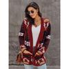Fall and Winter New Arrival Long Sleeves Knitting Sweater Women 2024 European and American All-Matching Fashion Mid-Length Sweater Cardigan Coat Women