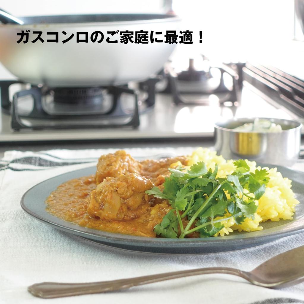Hokuriku Aluminum Omelet 13 x 19 Gas Made in Even Heating All Durable Frying Made in Abrasion Resistance Test Passed 1 Million Cast Daikin Heat Japan