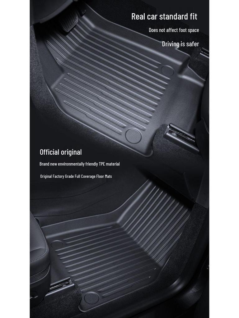 Compatible Floor Mats for Tesla Model 3 (2025) - Full Coverage Trunk Accessories