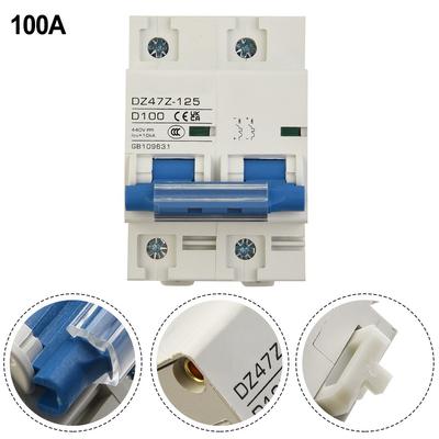 DC-Leistungsschalter, 440 V, 2-polig, Dual-MCB, Typ C, Solar-Leistungsschalter, Sicherung ~