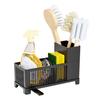 Sink Caddy Kitchen Storage Rack Large Capacity Multipurpose Drain Rack Sponge Holder Countertop Organizer
