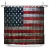 Tenda da Doccia Stampata con Bandiera Stile Americano Tende da Bagno Poliestere Impermeabile Tenda da Bagno con Ganci Grande formato Tessuto da Parete
