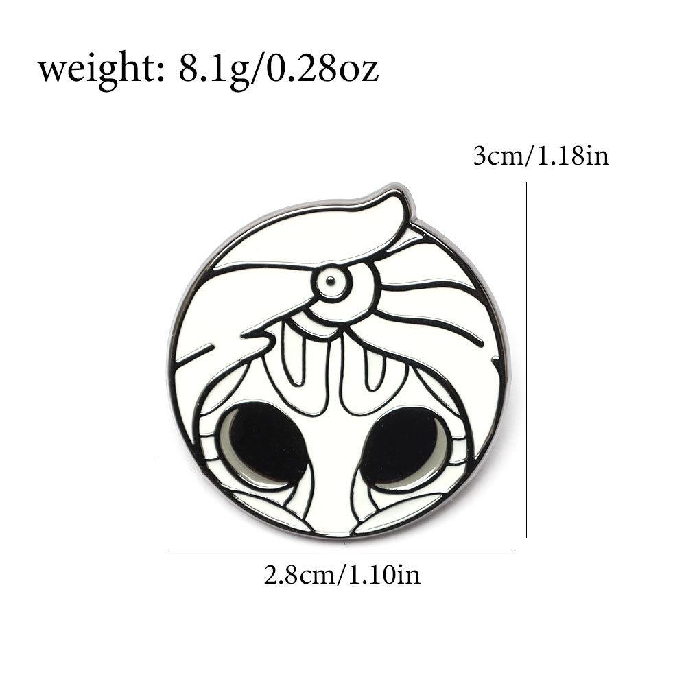 Hollow Knight Nyckelring Hänge Halsband - Huvudperson Design