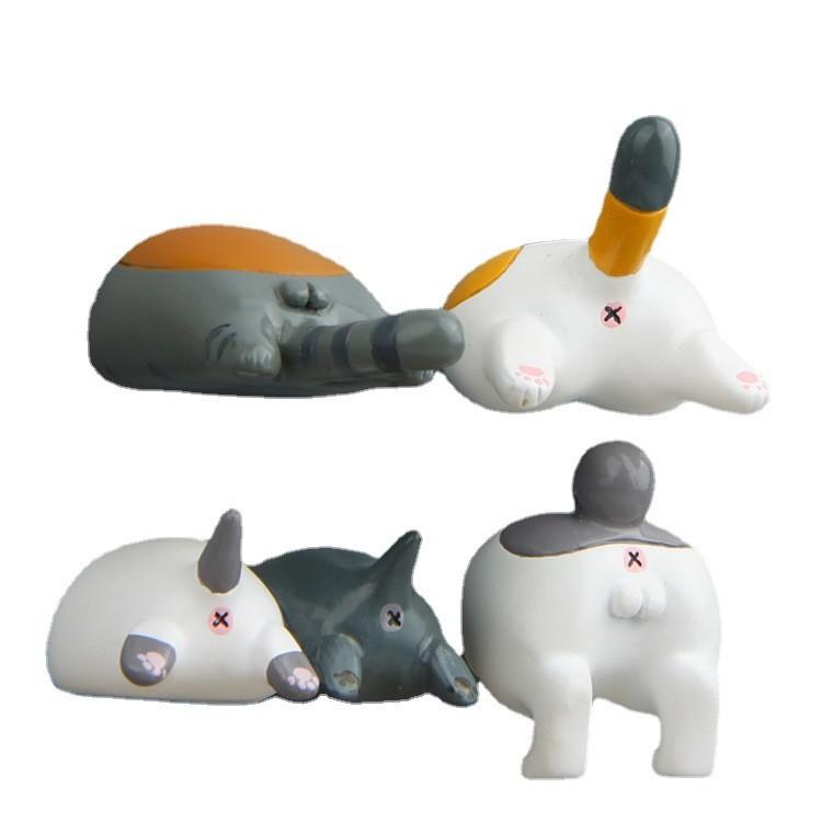Cartoon Cute Cat Butt Shape Resin Magnetic Refrigerator Decoration Gifts For