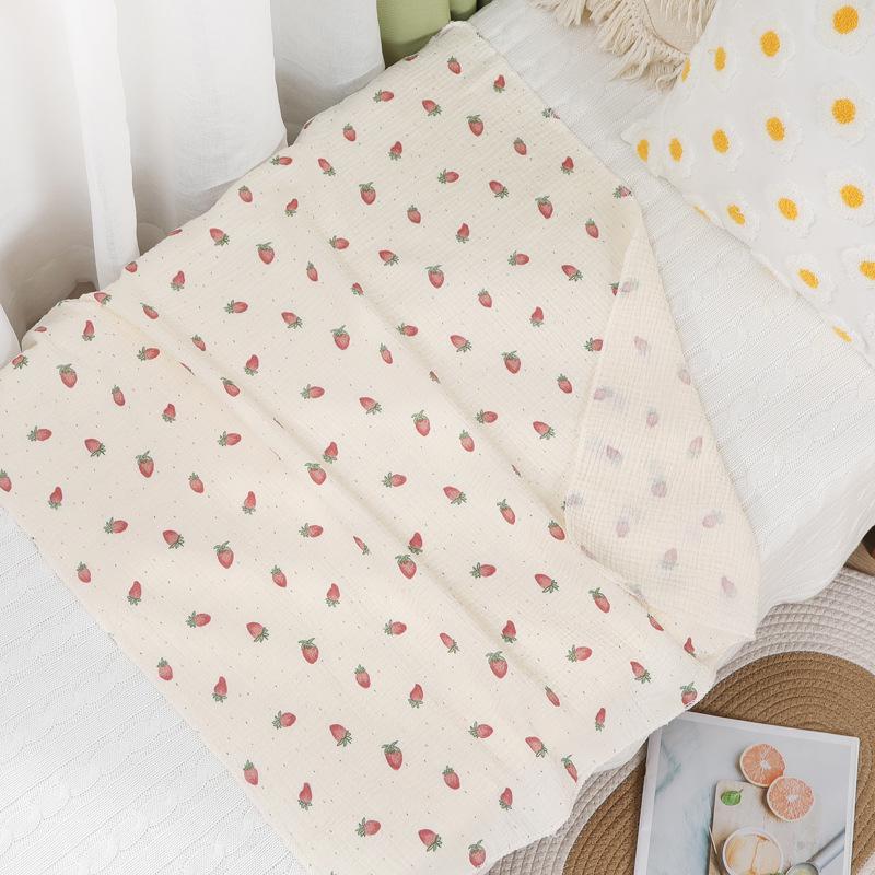 Korean Style Two-Layer Swaddle Blanket for Newborns, Super Absorbent Gauze Bath Towel, Lightweight Summer Design