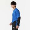 Mizuno Tennis Light Easy To Move Blue X Black Sweatshirt, 62MCB511, Moisture-Wicking, Quick-Drying, In,