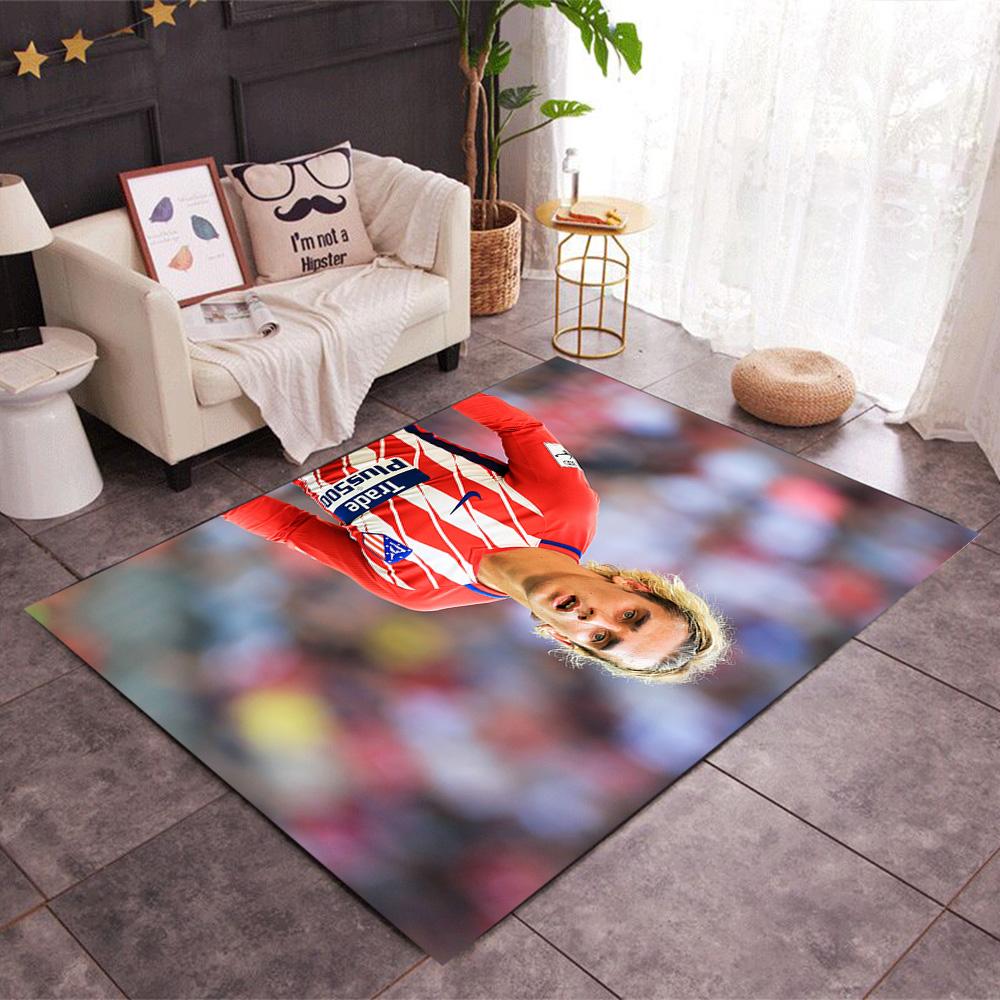 Atletico Madrid Player Floor Mat Design for Game Room Hallway Study room Bedrooms Anti-slip Rug Decorate Offices