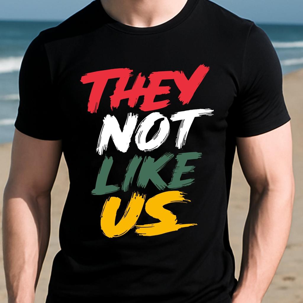 They Not Like Us Graphic Cotton Tshirt Men Casual Short Sleeve Round Neck Summer Tee