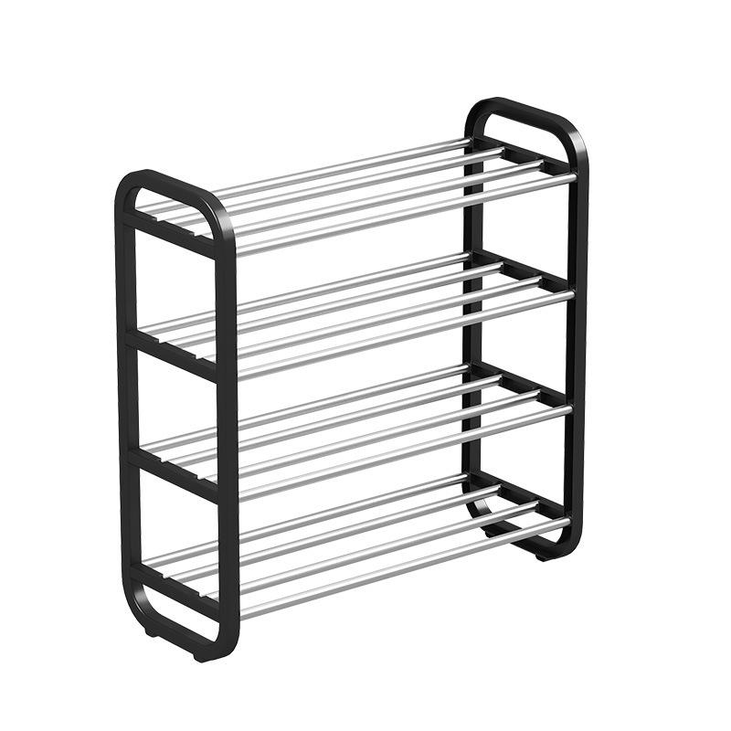 Multi-Layer Alloy Shoe Rack for Dormitory and Home Entrance Hallway