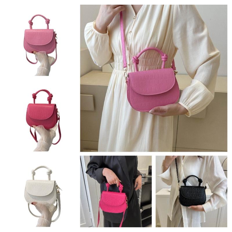 Trendy New Autumn Style 2023 Stone Texture Solid Color Urban Minimalist Shoulder Handbag