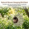 Handwoven Spherical Bird Nest Decorative Birdhouse For Garden Patio Decor Creative Natural Fiber for Kids Education