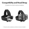 Sports Camera Accessory Set Chest Strap Mount + Head Strap + Neck Holder + Phone Holder for Cycle Hiking Boating Travel