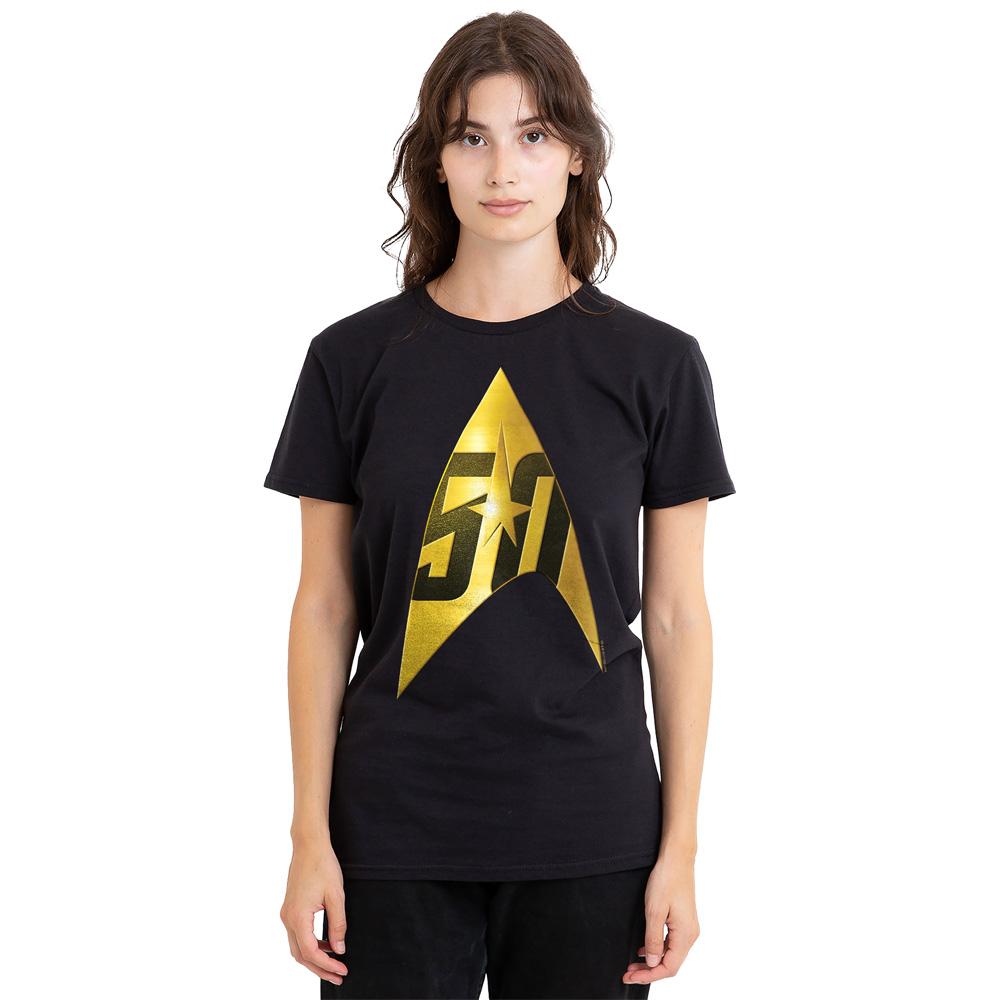 Star Trek Unisex Adult 50th Anniversary Delta T-Shirt