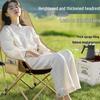 HJS001 Outdoor Portable High-Back Folding Moon Chair